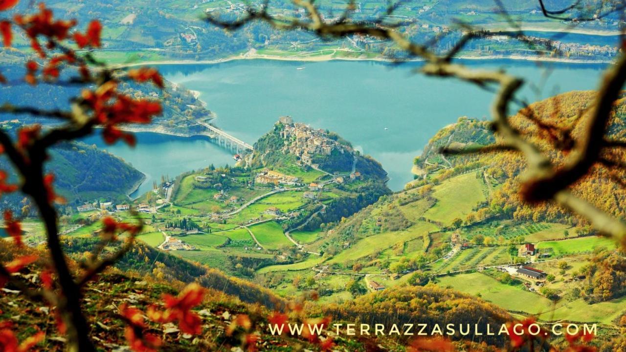 La Terrazza Sul Lago Turano Castel di Tora Exterior foto