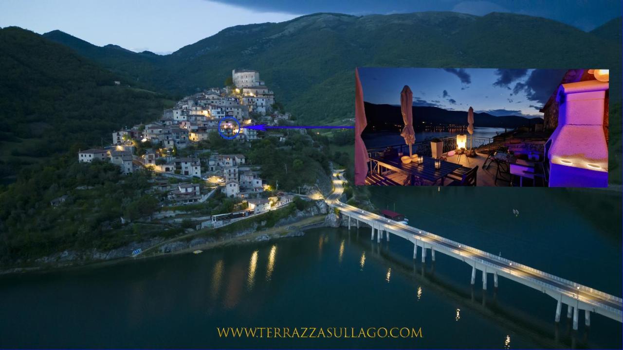 La Terrazza Sul Lago Turano Castel di Tora Exterior foto